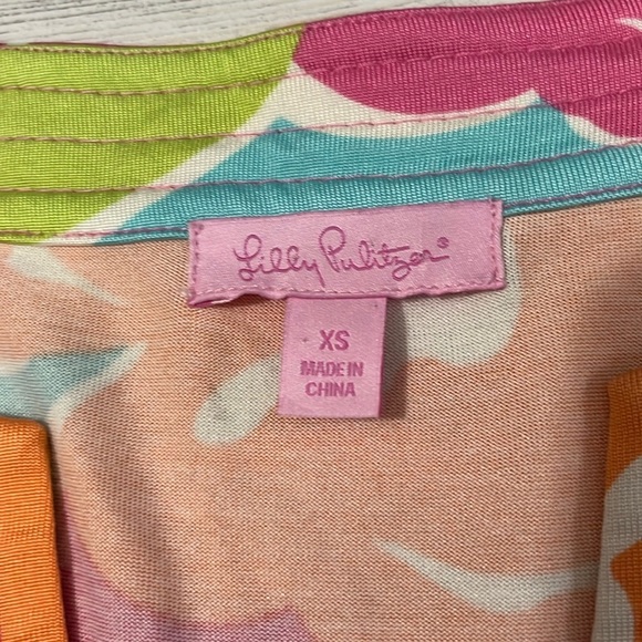 Lilly Pulitzer Silk Blend Floral Dress Size XS - Picture 6 of 11